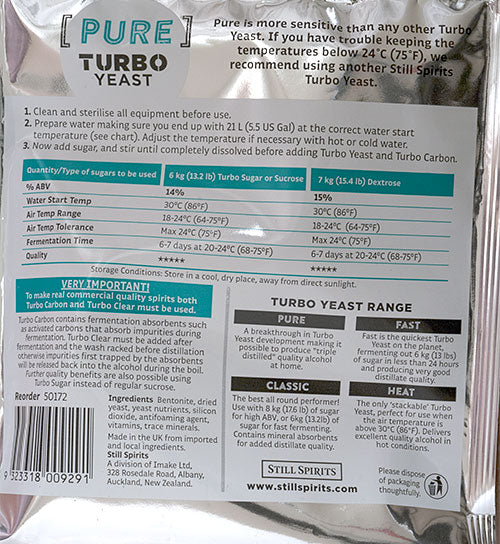 Still Spirits Pure Turbo Yeast