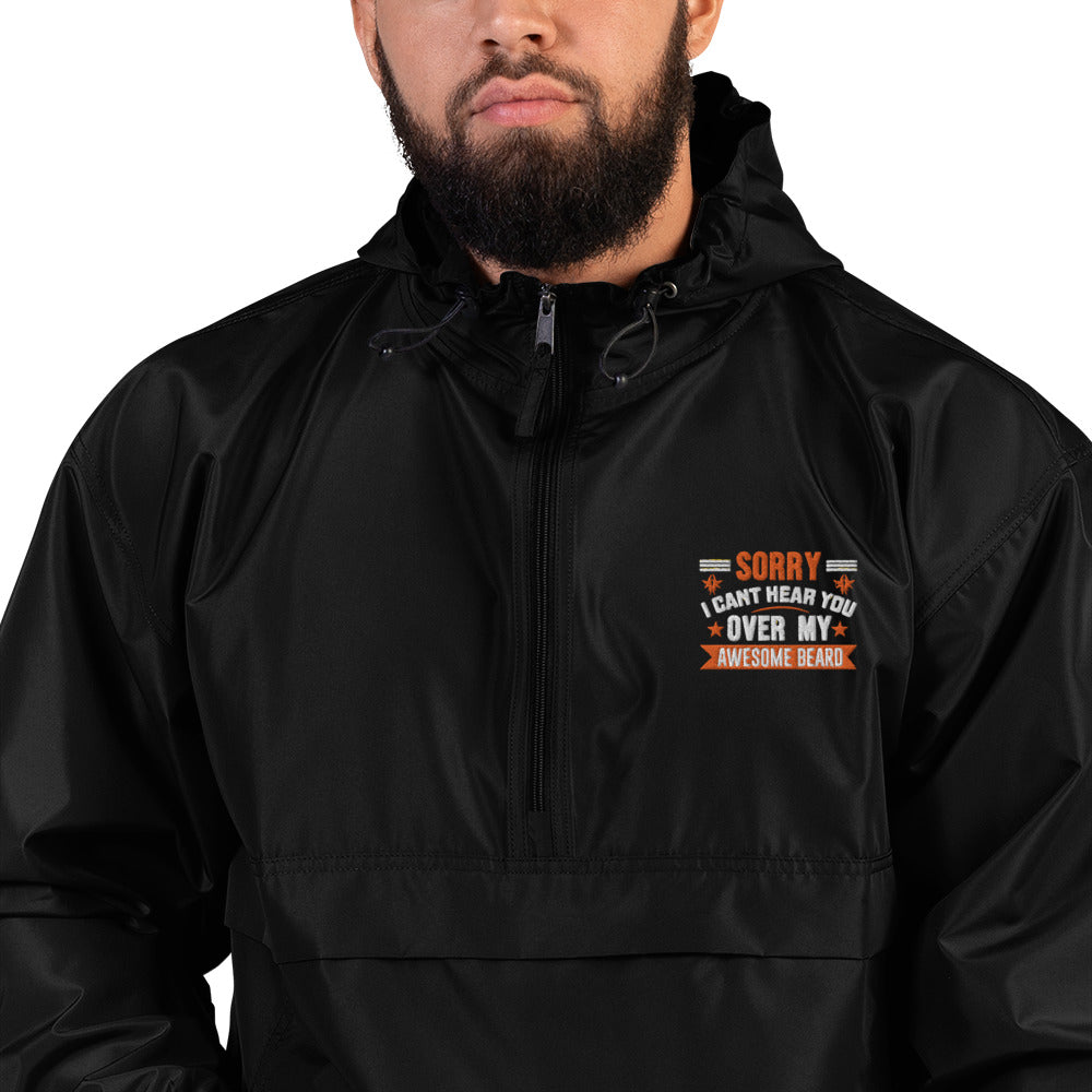 Awesome beard Embroidered Champion Packable Jacket