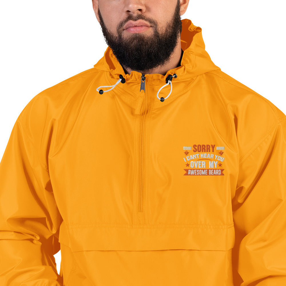 Awesome beard Embroidered Champion Packable Jacket