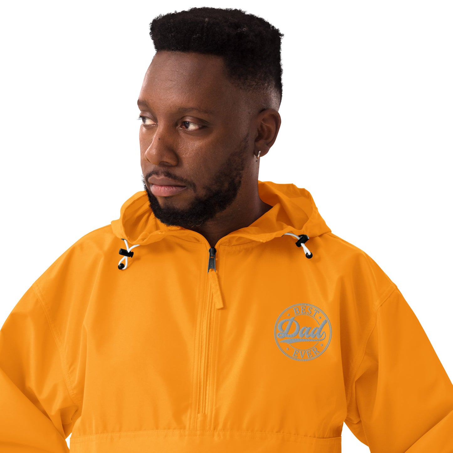 Best Dad Ever Embroidered Champion Packable Jacket