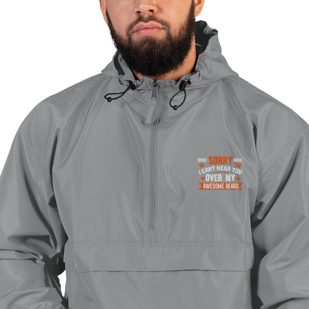 Awesome beard Embroidered Champion Packable Jacket