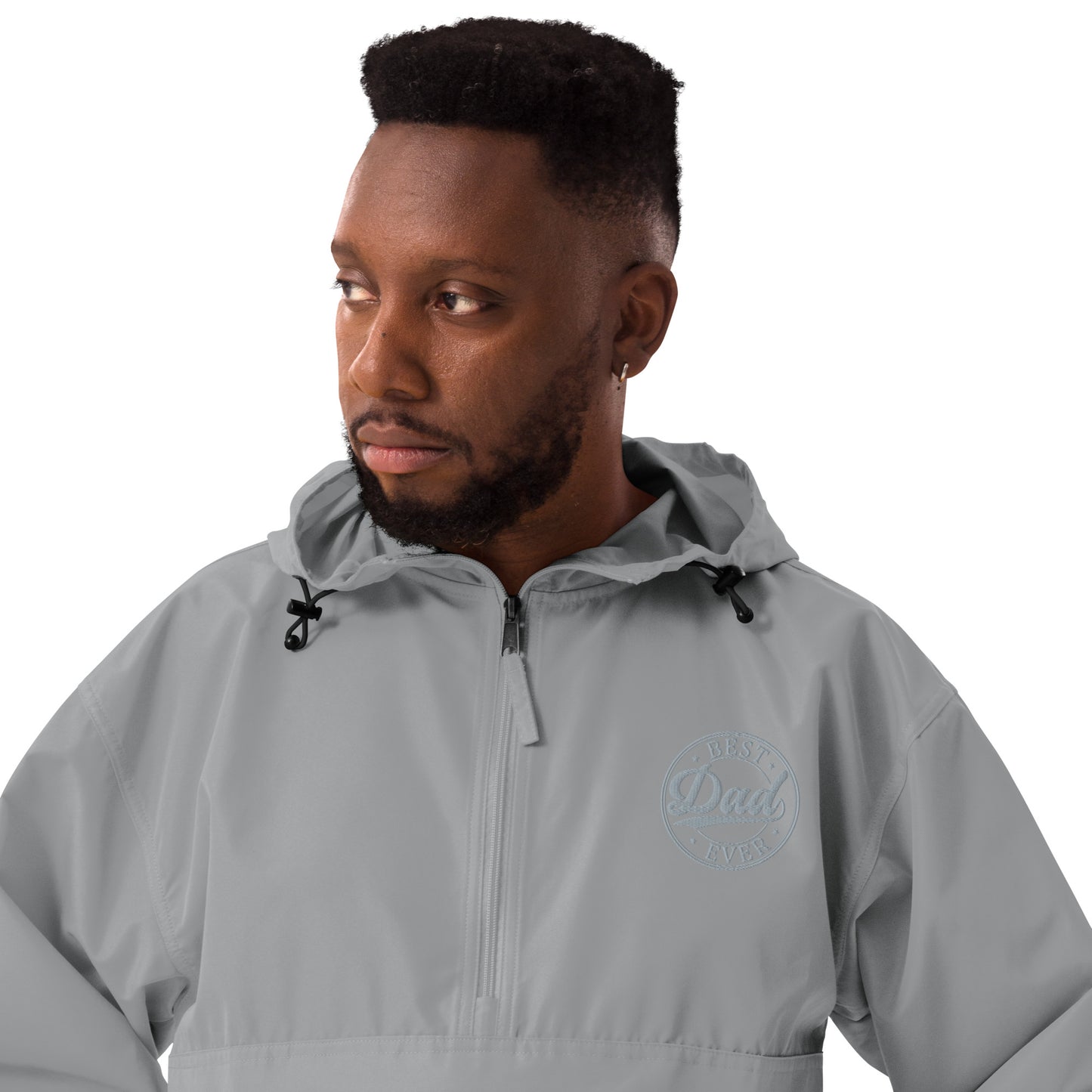 Best Dad Ever Embroidered Champion Packable Jacket