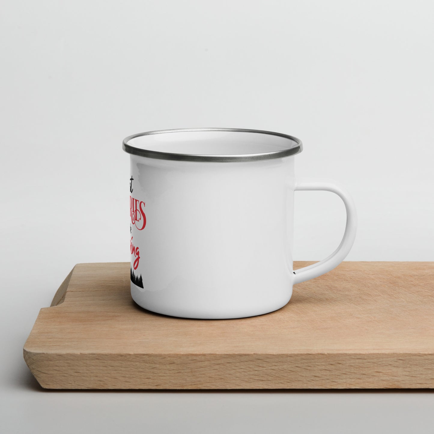 The best memories are made camping Enamel Mug