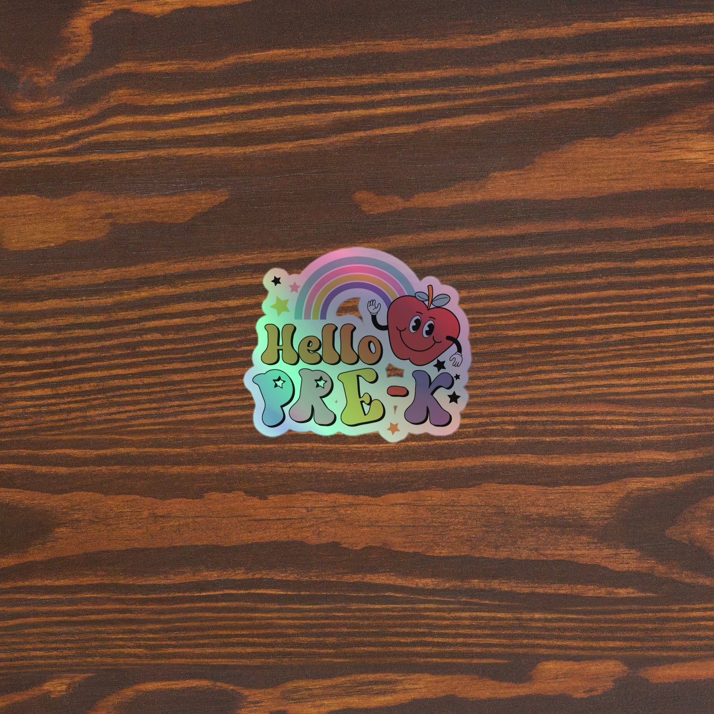 Hello Pre - K Holographic stickers