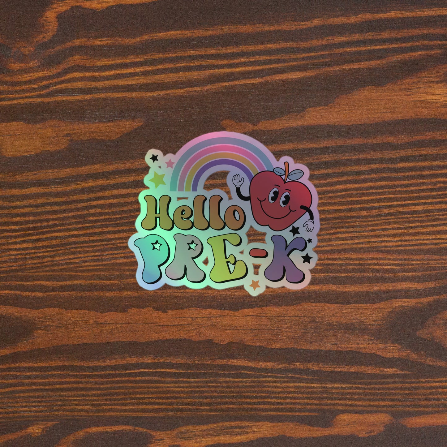 Hello Pre - K Holographic stickers