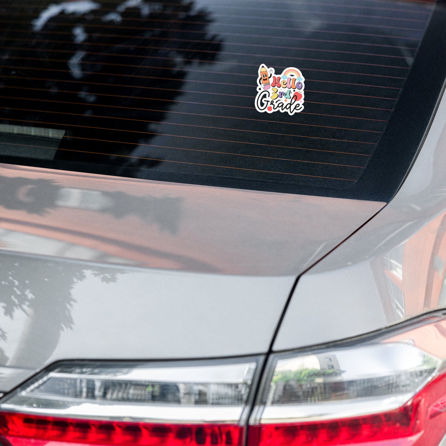 Hello 3rd Grade Bubble-free stickers