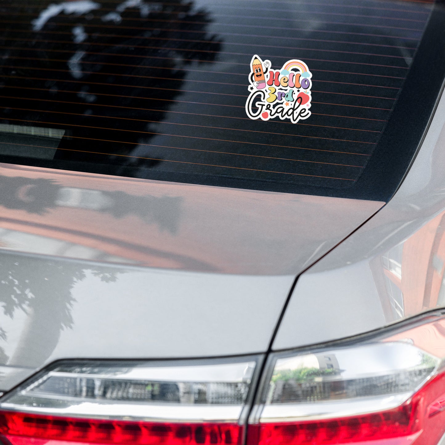 Hello 3rd Grade Bubble-free stickers