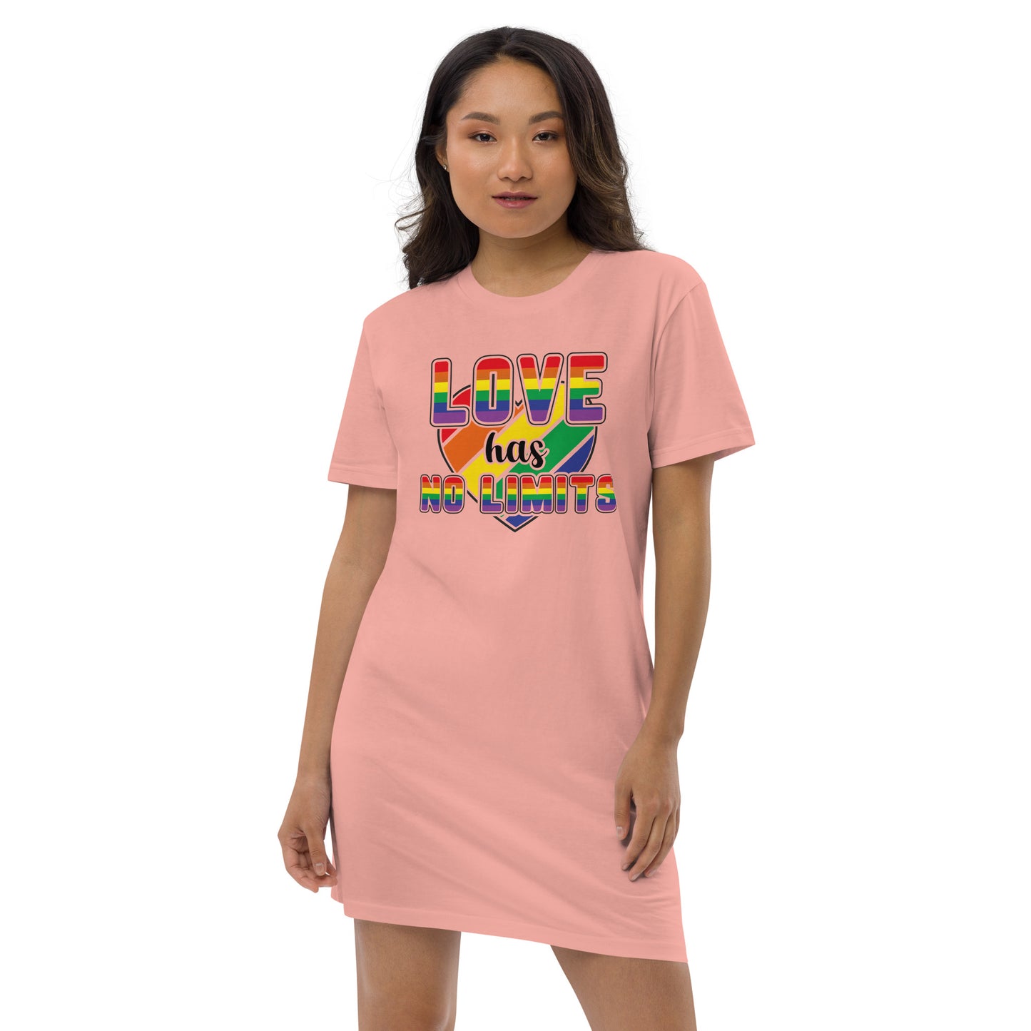 Love has no limits Organic cotton t-shirt dress