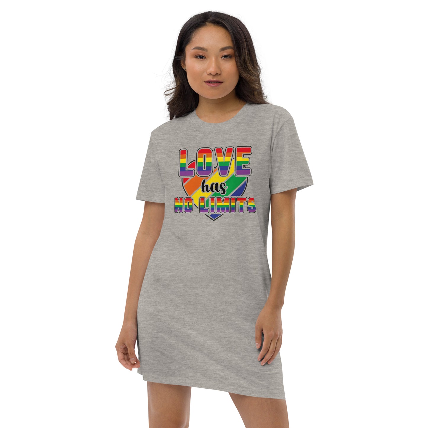 Love has no limits Organic cotton t-shirt dress