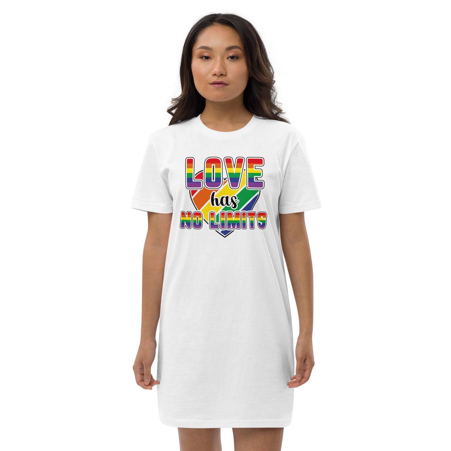 Love has no limits Organic cotton t-shirt dress