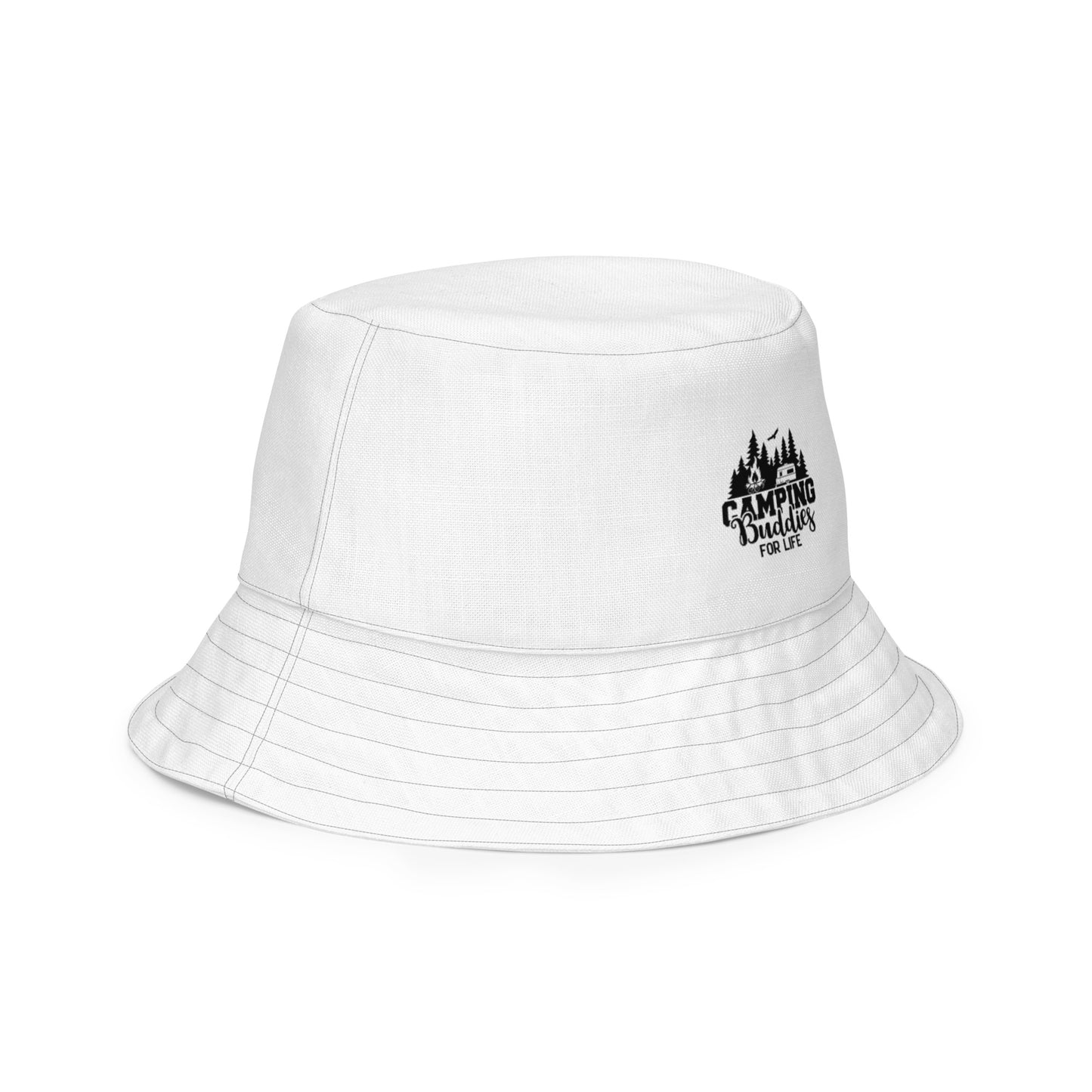 Camping buddies for life Reversible bucket hat