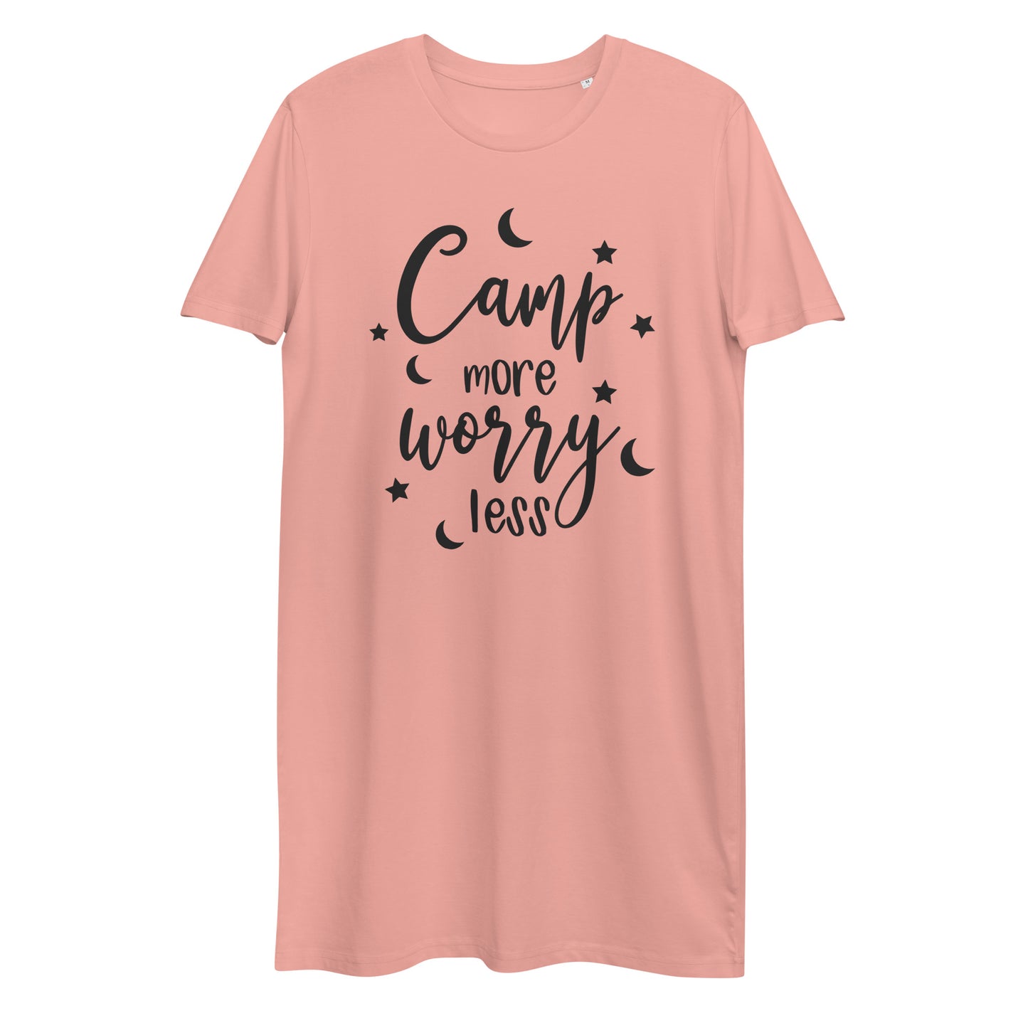 Camp more worry less Organic cotton t-shirt dress