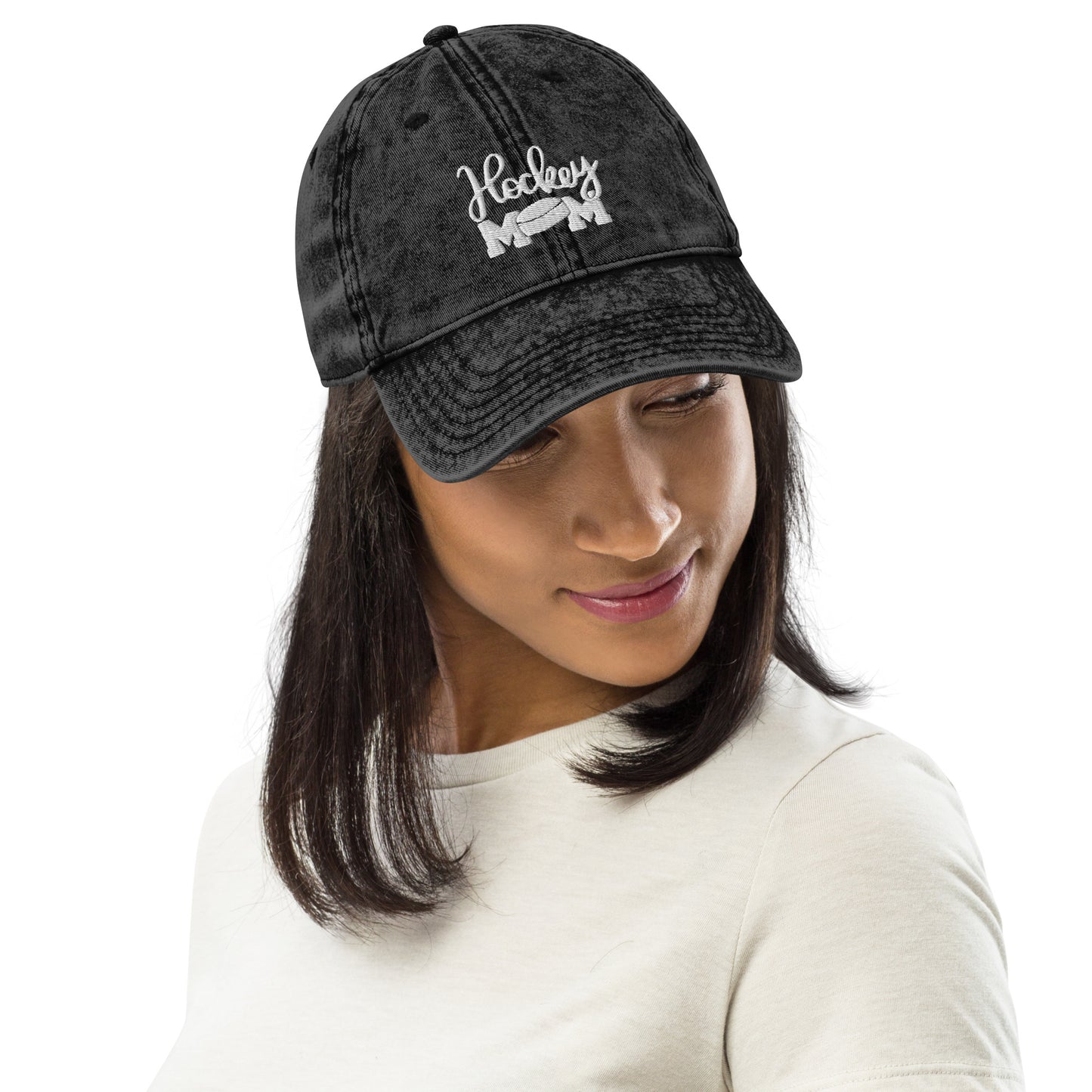 Hockey mom Vintage Cotton Twill Cap
