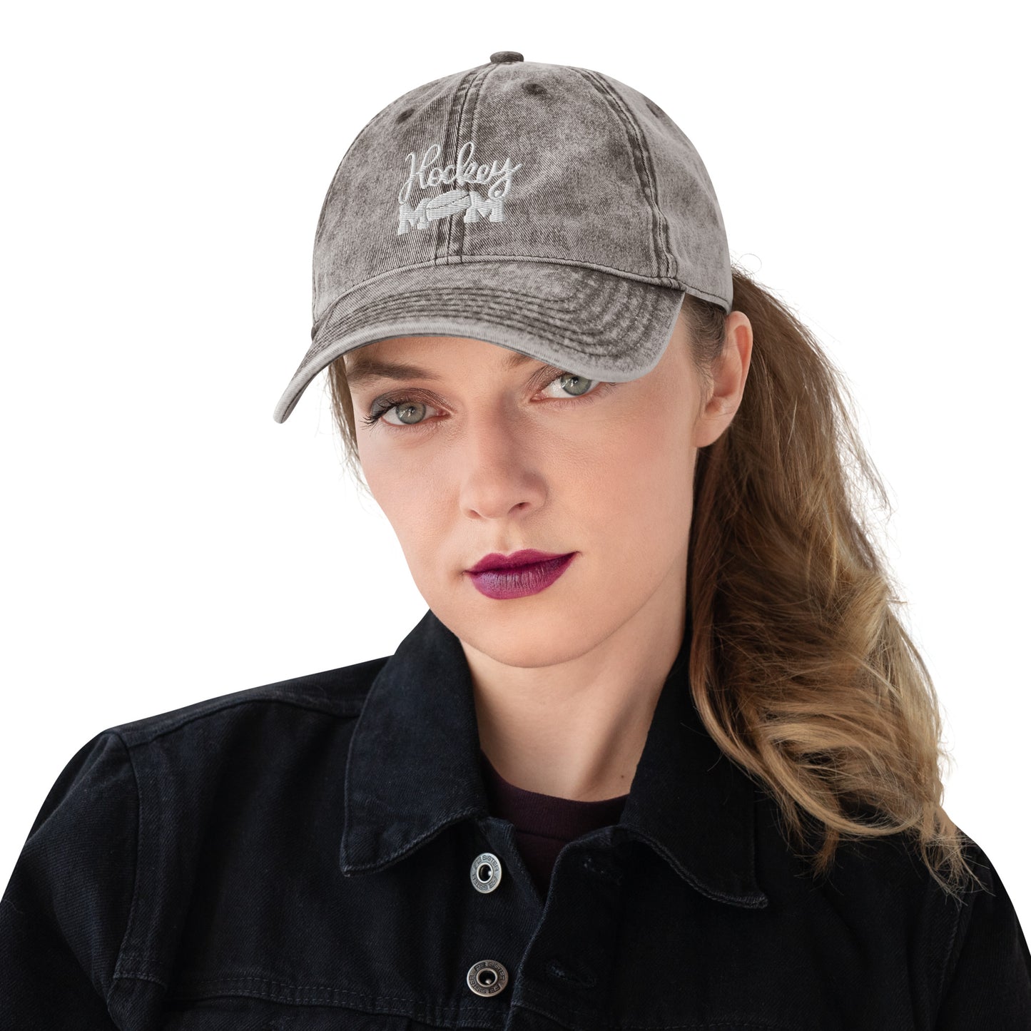 Hockey mom Vintage Cotton Twill Cap