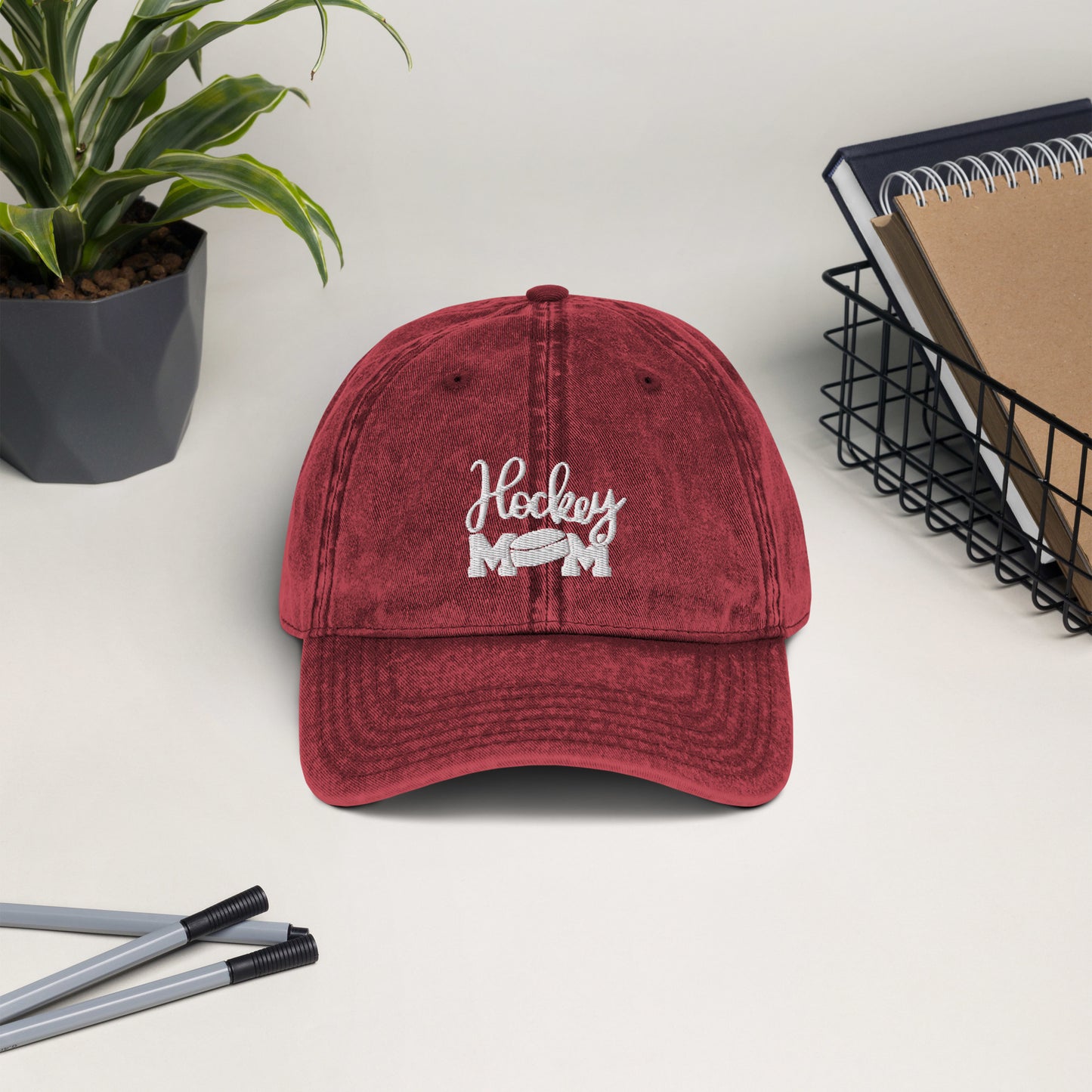Hockey mom Vintage Cotton Twill Cap