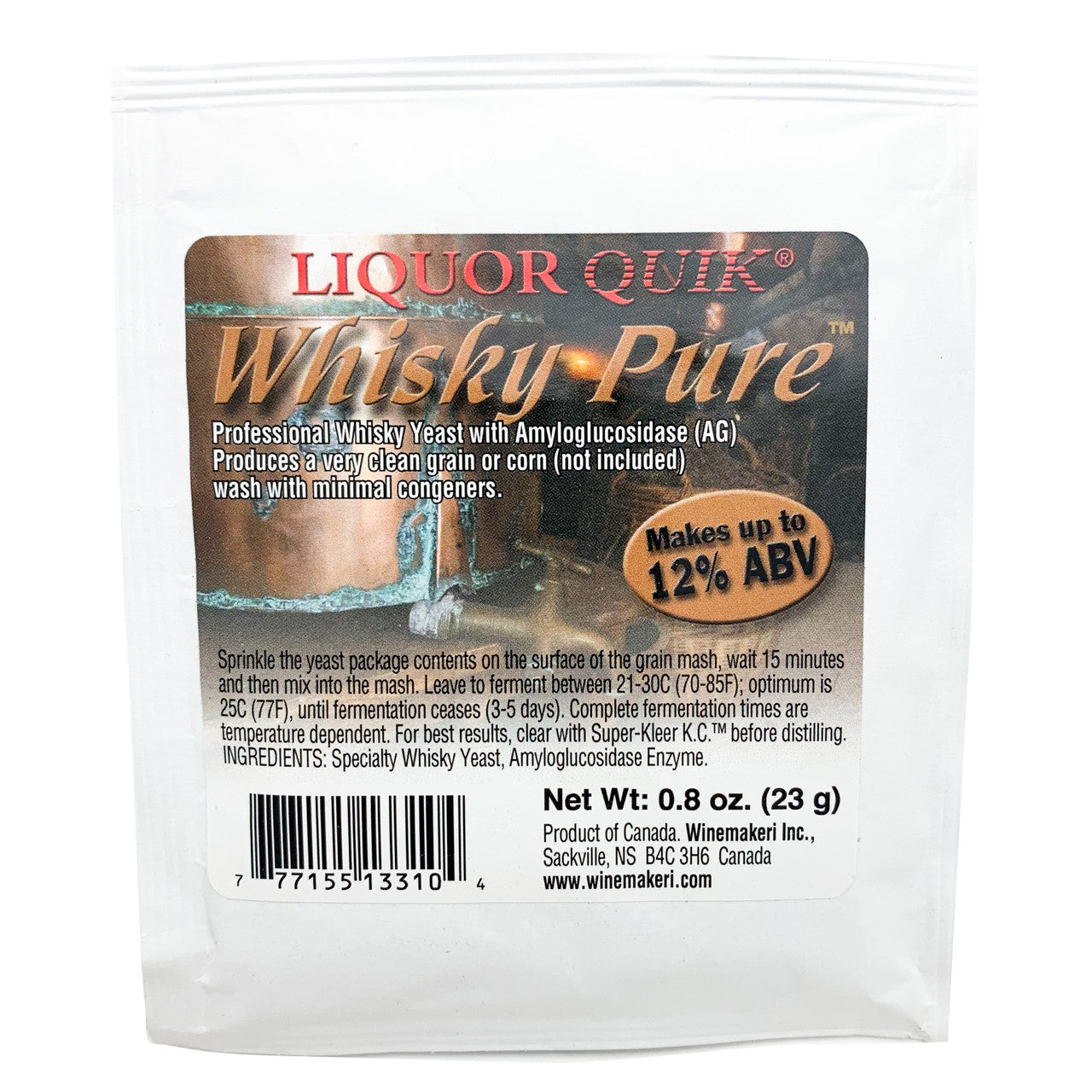 LiquorQuik® Whiskey Pure Yeast, 23g