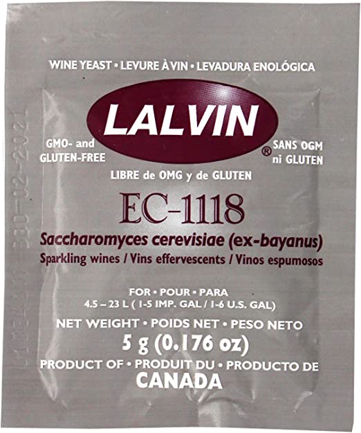 Lalvin EC-1118 Saccharomyces bayanus