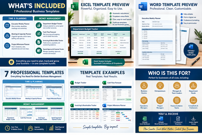 The Business Control Blueprint | Business Management Templates