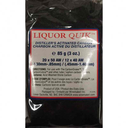 LiquorQuik® Distiller's Activated Carbon (DAC), (CarbonSnake Refill), 85g