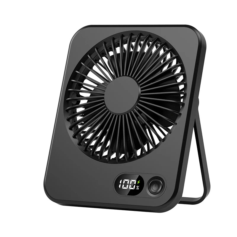 Mini Portable Fan USB Desk Fan Rechargeable Wall Mount Hanging Desk Office Camping Table Fan