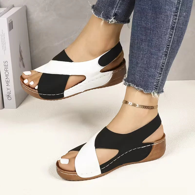 Luxury Designer Shoes for Women: Casual Beach Sandals Comfort Wedge