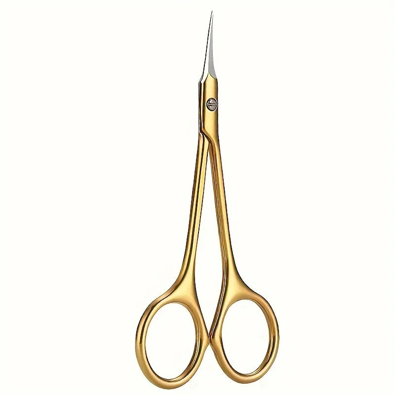 Stainless Steel Manicure Scissors Nail Care Handle Cuticle Scissors Beauty Tool Nail Art Beauty Scissor