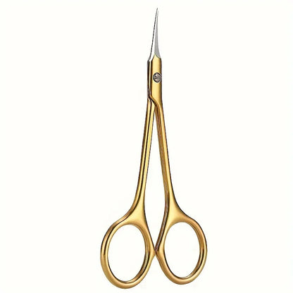 Stainless Steel Manicure Scissors Nail Care Handle Cuticle Scissors Beauty Tool Nail Art Beauty Scissor