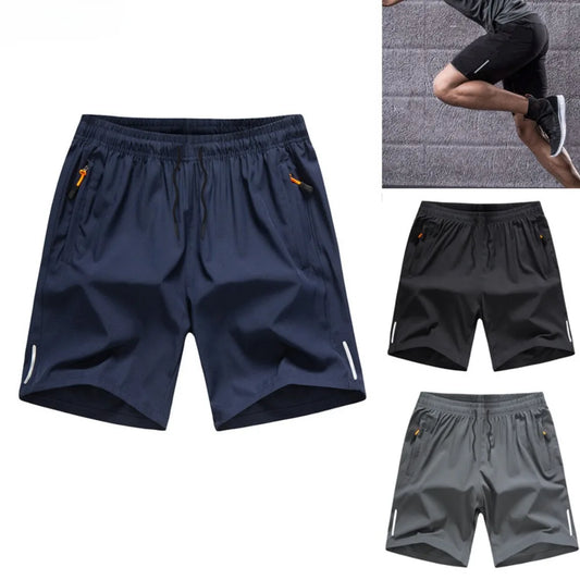 Men's Running Shorts Beach Shorts Quick-drying Gym Fitness Workout Breathable Training Bodybuilding Short Pant Summer