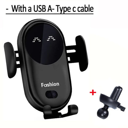 Fast Wireless Charger For In The Car That Holds Phone Too Has Smart Infrared Sensor Air Vent Mount Automatic Clamping