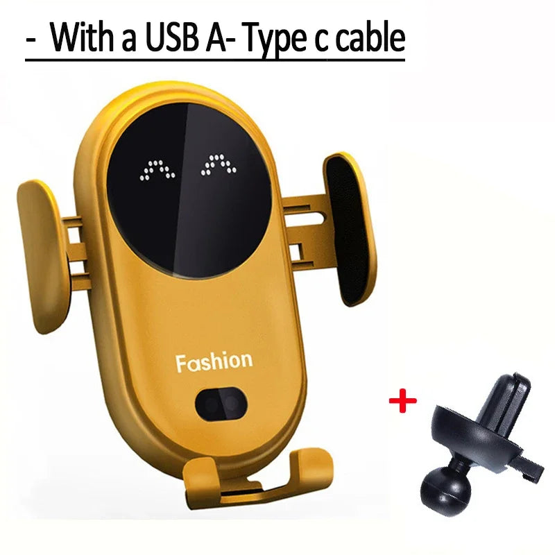 Fast Wireless Charger For In The Car That Holds Phone Too Has Smart Infrared Sensor Air Vent Mount Automatic Clamping