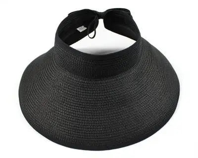 Summer Hats For Women Roll Up Sun Visor Wide Brim Straw Hat Summer Foldable Packable UV Protection Cap for Beach Travel Bonnet