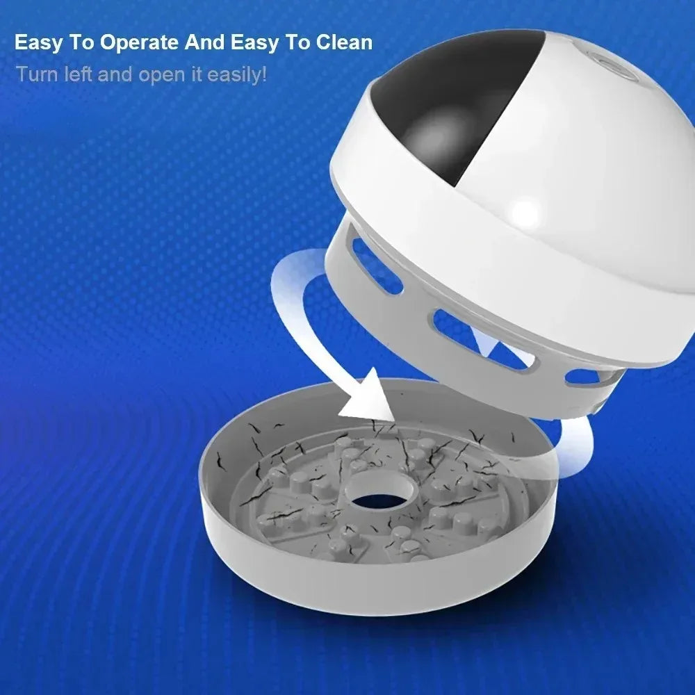 Table Vacuum Cleaner Mini Desktop Dust Vacuum With Detachable Nozzle USB Rechargeable Wireless