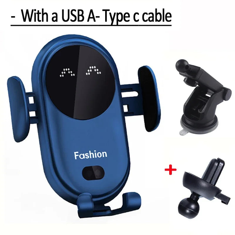Fast Wireless Charger For In The Car That Holds Phone Too Has Smart Infrared Sensor Air Vent Mount Automatic Clamping