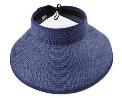 Summer Hats For Women Roll Up Sun Visor Wide Brim Straw Hat Summer Foldable Packable UV Protection Cap for Beach Travel Bonnet