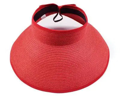 Summer Hats For Women Roll Up Sun Visor Wide Brim Straw Hat Summer Foldable Packable UV Protection Cap for Beach Travel Bonnet