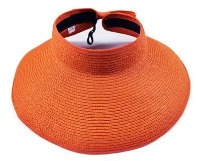 Summer Hats For Women Roll Up Sun Visor Wide Brim Straw Hat Summer Foldable Packable UV Protection Cap for Beach Travel Bonnet