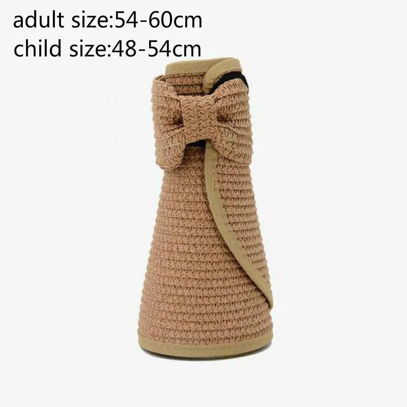 Summer Hats For Women Roll Up Sun Visor Wide Brim Straw Hat Summer Foldable Packable UV Protection Cap for Beach Travel Bonnet
