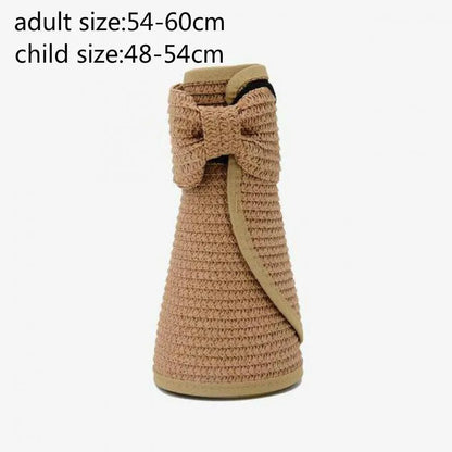 Summer Hats For Women Roll Up Sun Visor Wide Brim Straw Hat Summer Foldable Packable UV Protection Cap for Beach Travel Bonnet
