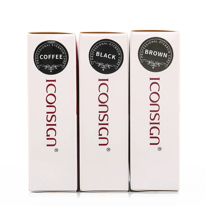 ICONSIGN Eyelash Dye Brow Tint Kit Professional 15 Mins Fast Dye Brow Mascara Keep Colored 2-3 Months Makeup Tool