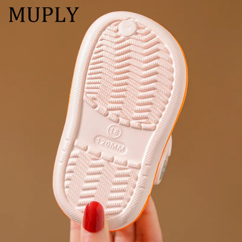 Children's Summer Cartoon Shoes Closed Toe Soft Sole Non Slip
