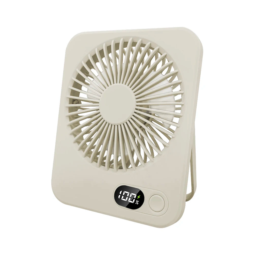 Mini Portable Fan USB Desk Fan Rechargeable Wall Mount Hanging Desk Office Camping Table Fan