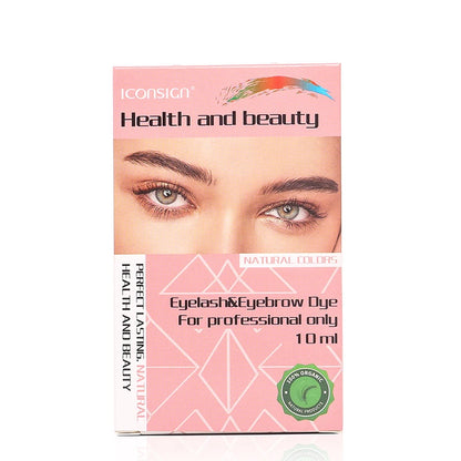 ICONSIGN Eyelash Dye Brow Tint Kit Professional 15 Mins Fast Dye Brow Mascara Keep Colored 2-3 Months Makeup Tool