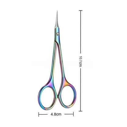 Stainless Steel Manicure Scissors Nail Care Handle Cuticle Scissors Beauty Tool Nail Art Beauty Scissor