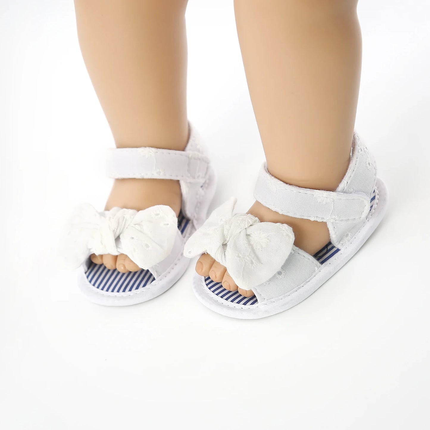 Infant Baby Girls Summer Sandals with Flower Soft Sole Newborn Toddler First Walker Dress Shoes