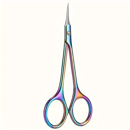 Stainless Steel Manicure Scissors Nail Care Handle Cuticle Scissors Beauty Tool Nail Art Beauty Scissor