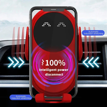 Fast Wireless Charger For In The Car That Holds Phone Too Has Smart Infrared Sensor Air Vent Mount Automatic Clamping