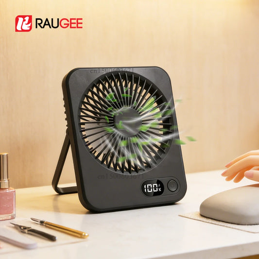 Mini Portable Fan USB Desk Fan Rechargeable Wall Mount Hanging Desk Office Camping Table Fan