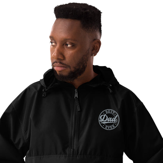 Best Dad Ever Embroidered Champion Packable Jacket