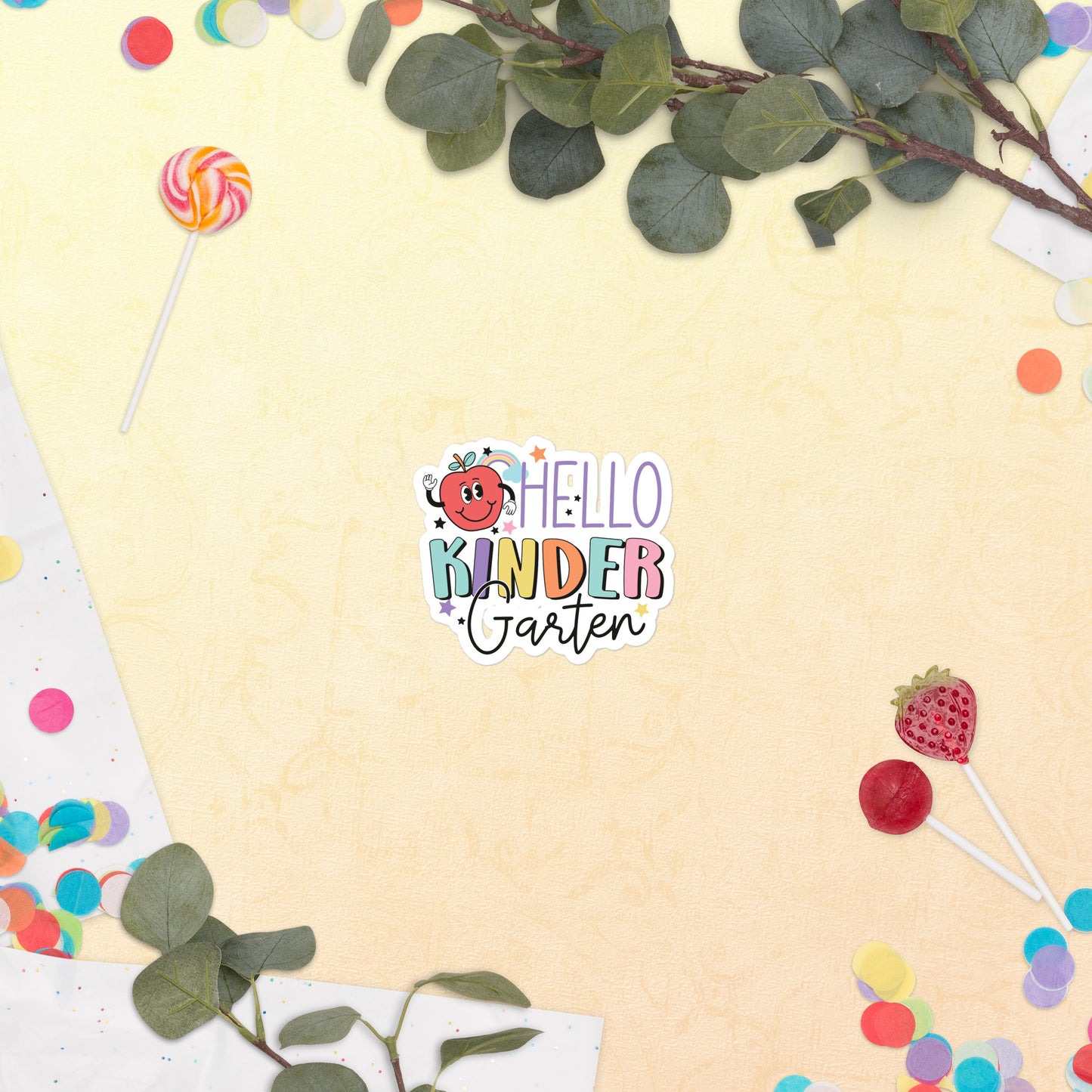 Hello Kinder Garden Bubble-free stickers