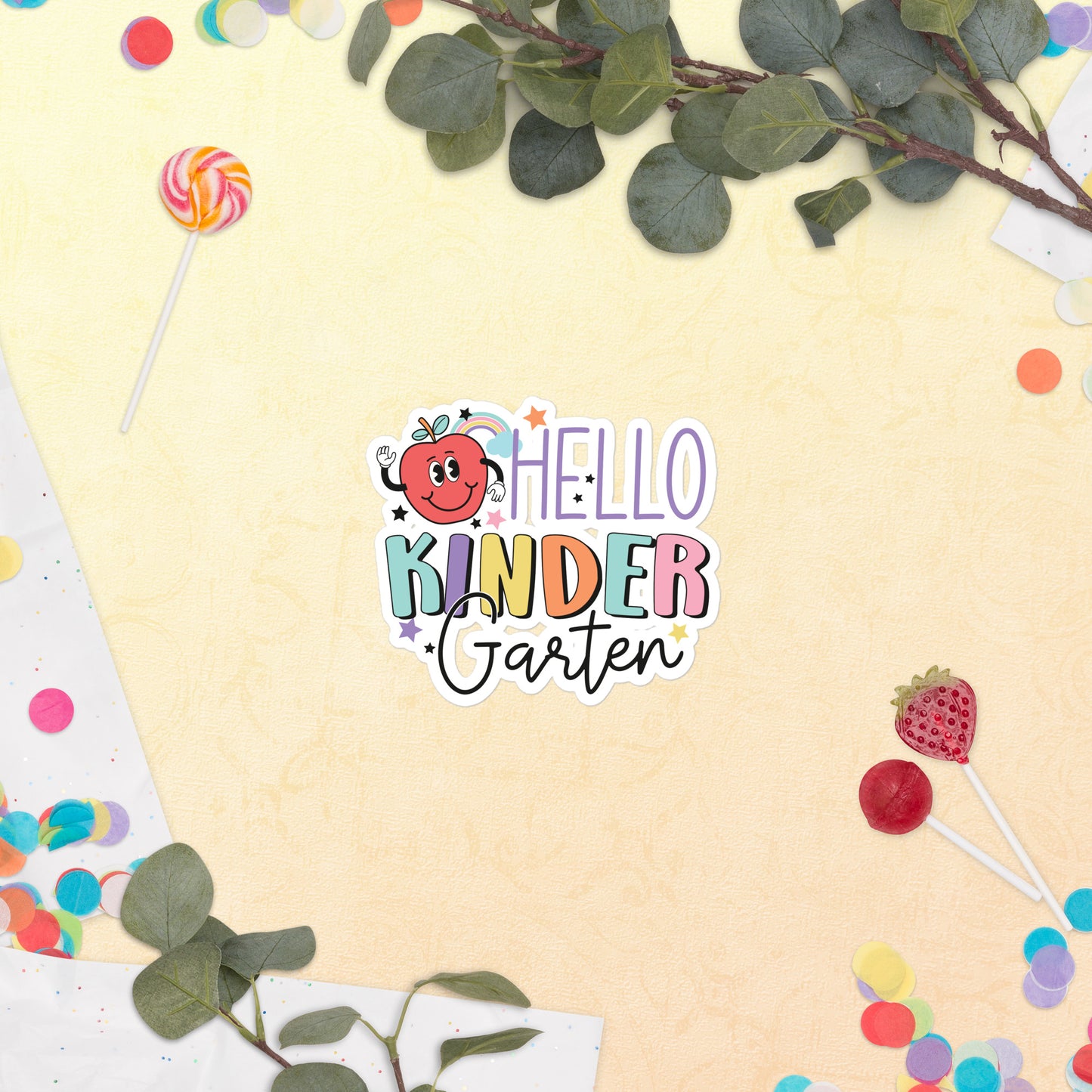 Hello Kinder Garden Bubble-free stickers